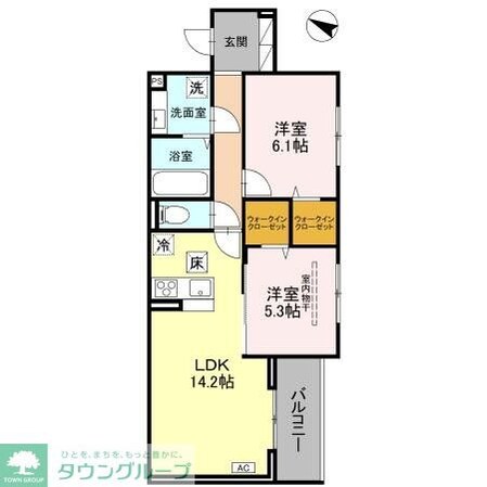 (仮)D-ROOM八幡町の物件間取画像
